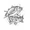 pisces tattoo design idea
