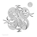 pisces tattoo design idea