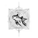 pisces tattoo design idea
