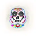 sugar skull star wars tattoo design idea