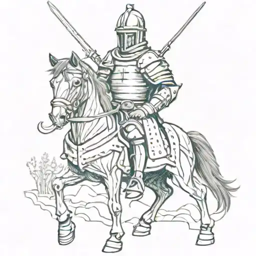 Teutonic knight   tattoo design idea