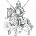 Teutonic knight   tattoo design idea
