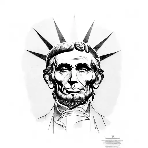 can you make full arm tattoo, that tattoo have to  involve statue of liberty and adam smith and Abraham Lincoln tattoo design idea