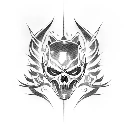 sub ziro mortal kombat  tattoo design idea