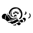 tooth, beach wave, paw print, dollar sign, airplane tattoo design idea