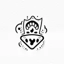 tooth, beach wave, paw print, dollar sign, airplane tattoo design idea