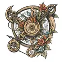 compound bow  tattoo design idea