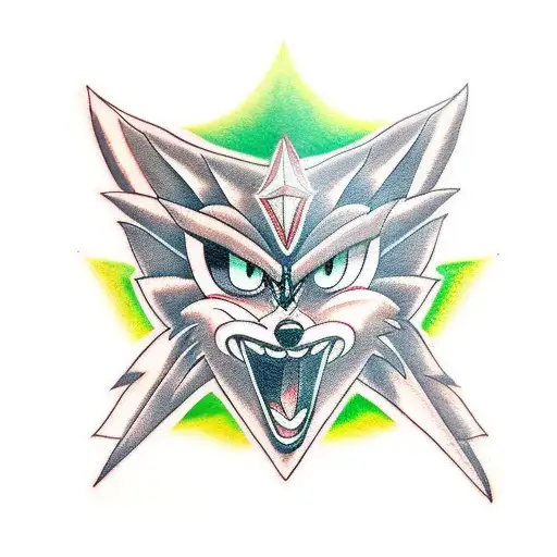 shadow the hedgehog  tattoo design idea