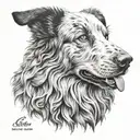 sheepdog tattoo design idea