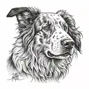 sheepdog tattoo design idea