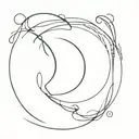 enso circle dirac equation tattoo design idea
