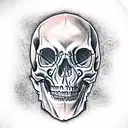 skull animal tattoo design idea