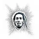 bob marley tattoo design idea