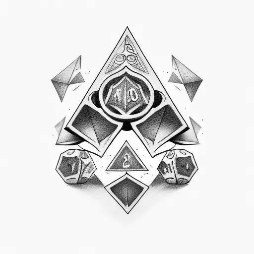 Dice tattoo design idea