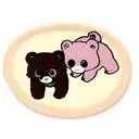 bear forest kitten tattoo design idea