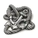 anchor and rope tied tattoo design idea