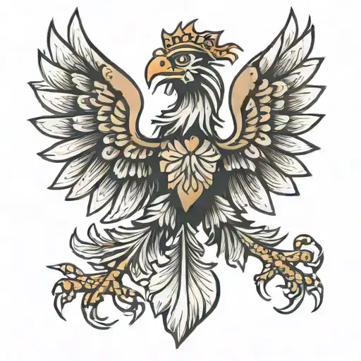 polish eagle   tattoo design idea