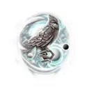 A realistic portrait of a famous video game character surrounded by celestial bodies tattoo design idea