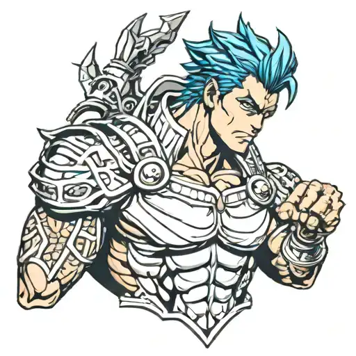Speed King from Jojos Bizarre Adventure Part 8 tattoo design idea