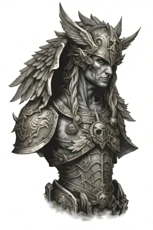 warhammer 40k angel tattoo design idea