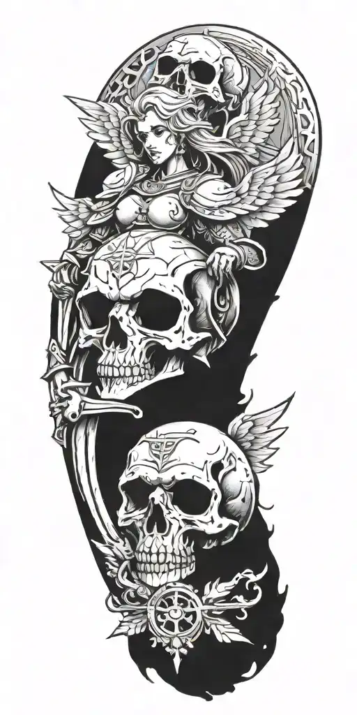 warhammer 40k angel tattoo design idea