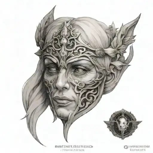 elden ring malenia tattoo design idea