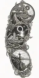 lord of the rings tattoo design idea