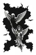 warhammer 40k angel tattoo design idea