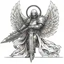 warhammer 40k angel tattoo design idea