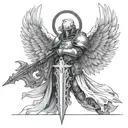 warhammer 40k angel tattoo design idea