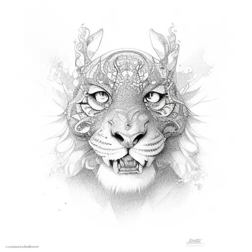 lust tattoo design idea