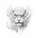 lust tattoo design idea