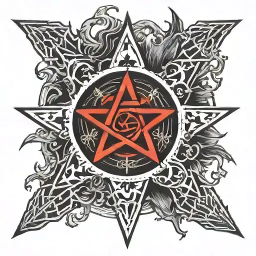 Pentagram Hellsing tattoo design idea