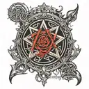 Pentagram Hellsing tattoo design idea