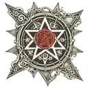 Pentagram Hellsing tattoo design idea