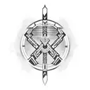 Aztec Dagger to symbolize brotherhood and loyalty tattoo design idea