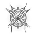 Aztec Dagger to symbolize brotherhood and loyalty tattoo design idea