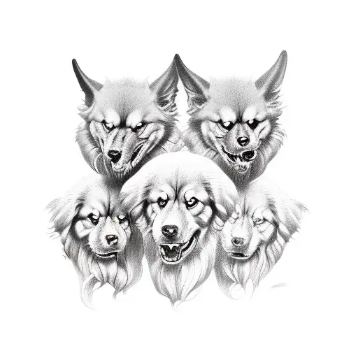 cerberus tattoo design idea