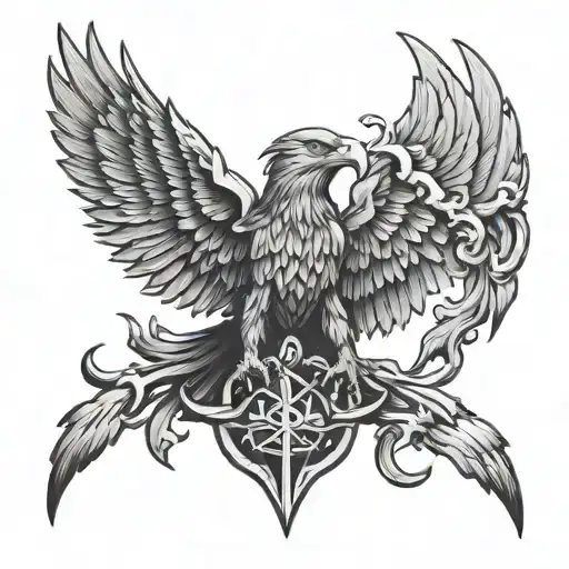blood eagle execution method  tattoo design idea