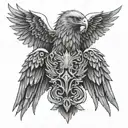 blood eagle death  tattoo design idea