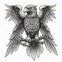 blood eagle death  tattoo design idea