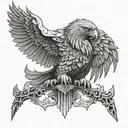 blood eagle execution method  tattoo design idea