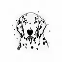 dalmatians tattoo design idea
