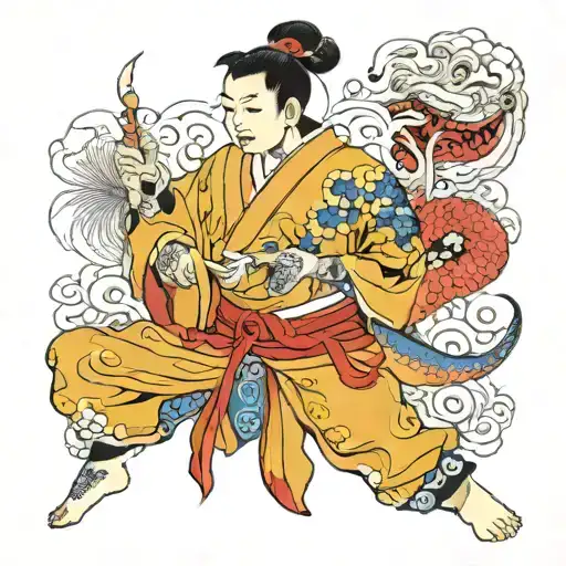 no stress tattoo design idea