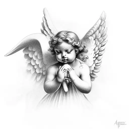 Angel cherubs  tattoo design idea