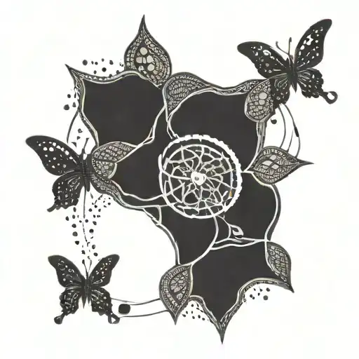 A tattoo representing mental health and well-being, incorporating symbols of strength and resilience tattoo design idea