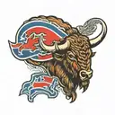 Buffalo bills logo tattoo design idea