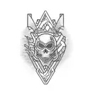 adventure motorcycle  tattoo design idea