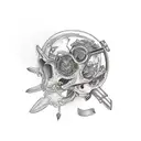 adventure motorcycle  tattoo design idea