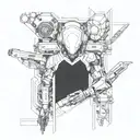 Hacker Cyberpunk Edgerunners tattoo design idea